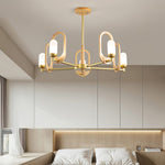 Wood Art Halo Chandelier