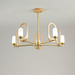 Wood Art Halo Chandelier