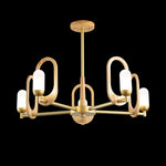Wood Art Halo Chandelier