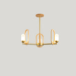 Wood Art Halo Chandelier