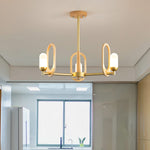 Wood Art Halo Chandelier