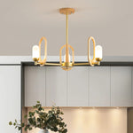 Wood Art Halo Chandelier