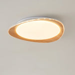 Wood Grain Flying Cake Ceiling Lamp