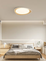 Wood Grain Flying Cake Ceiling Lamp