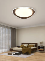 Wood Grain Flying Cake Ceiling Lamp