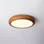 Wood Grain Round Ceiling Lamp