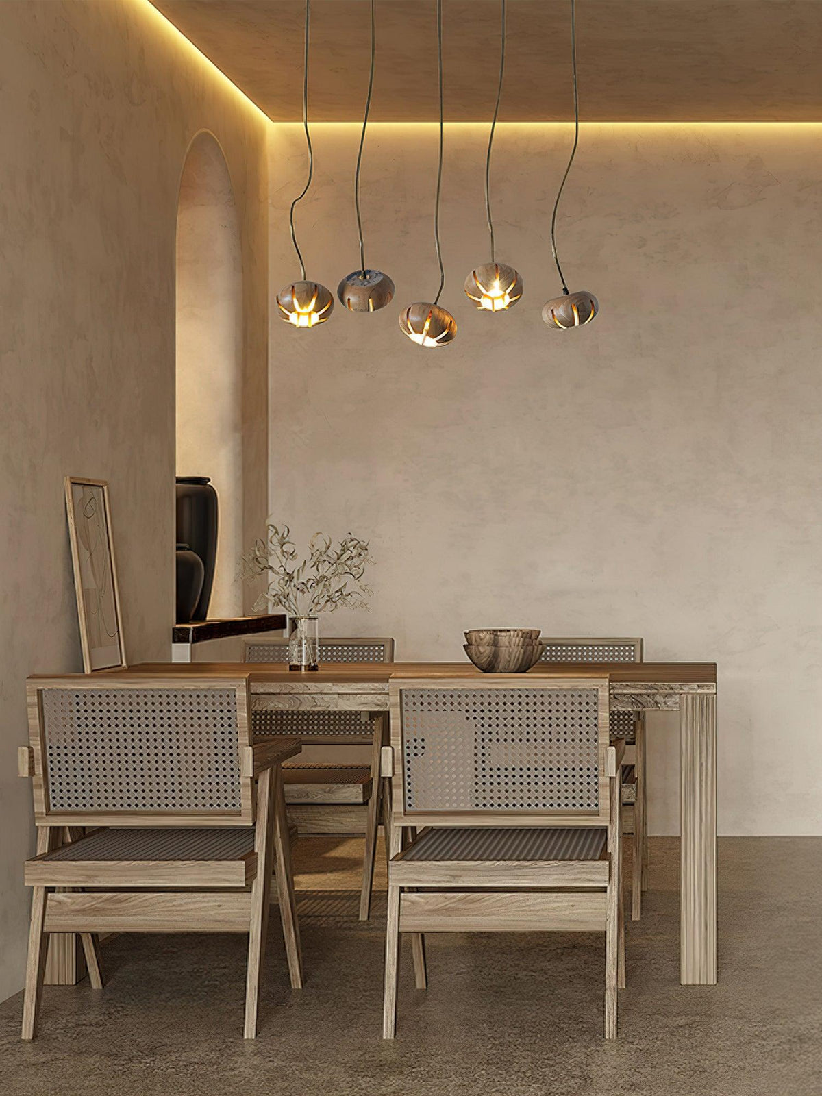 wood-pumpkin-cluster-chandelier