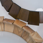 Artisan Wood Ring Chandelier with Integrated LED