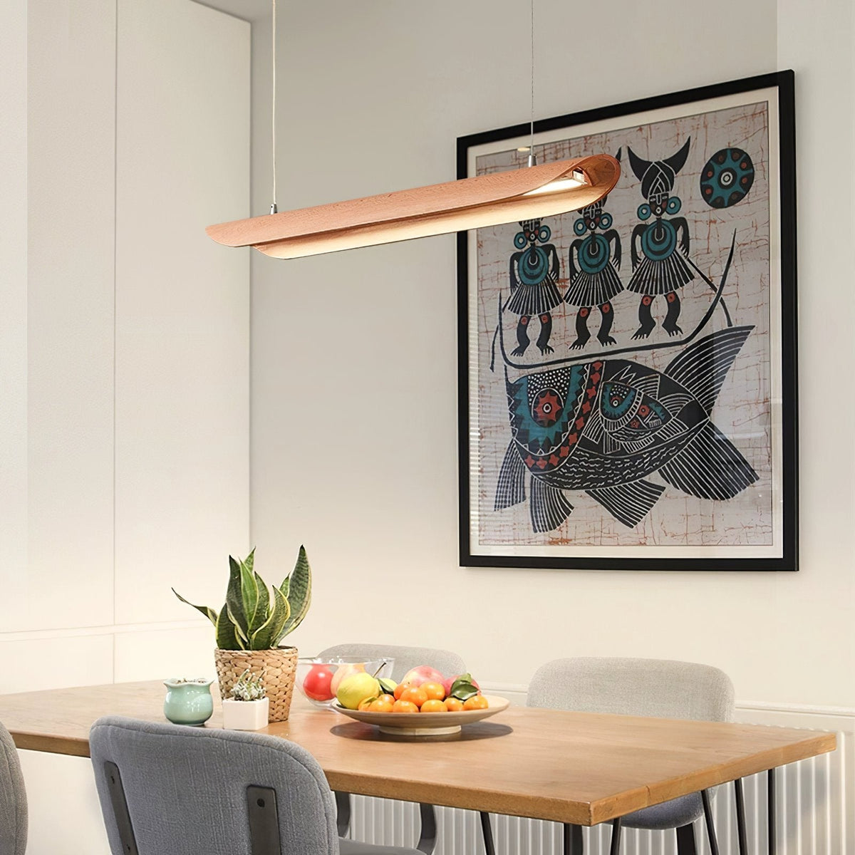 Wooden Boat LED Pendant Light