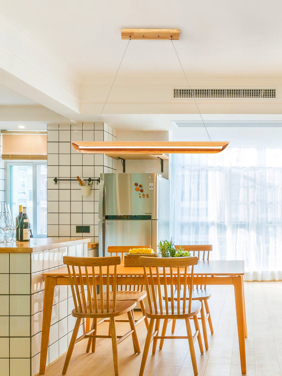 Wooden Boat LED Pendant Light