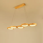 Wooden Multi Ring Pendant Light