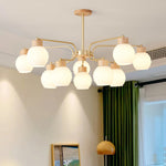 Wooden Pineapple Chandelier