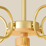 Wooden Pineapple Chandelier
