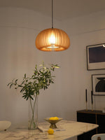 Artisan Wooden Pumpkin Swag Pendant Light for Cozy Interiors