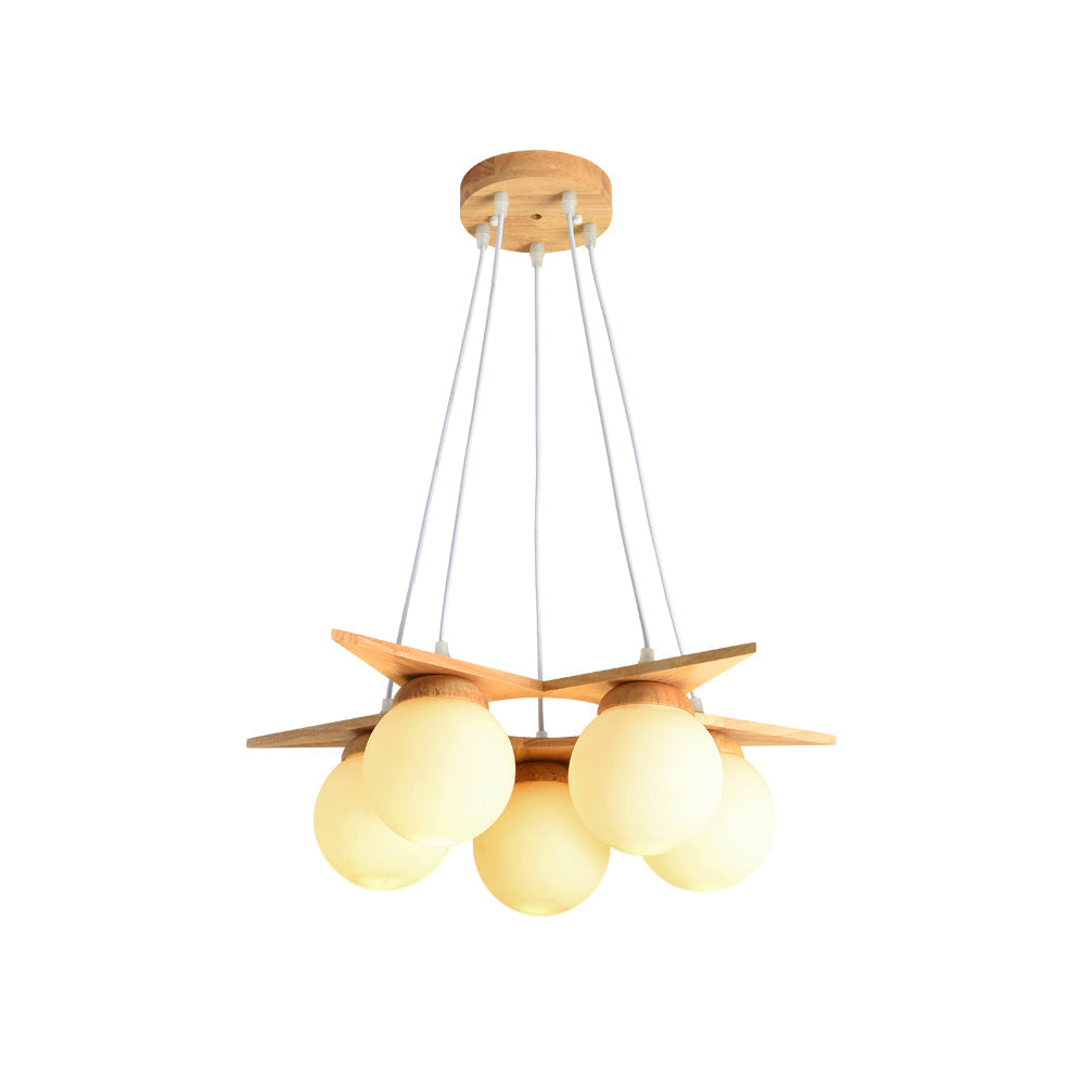 wooden-star-with-glass-chandelier