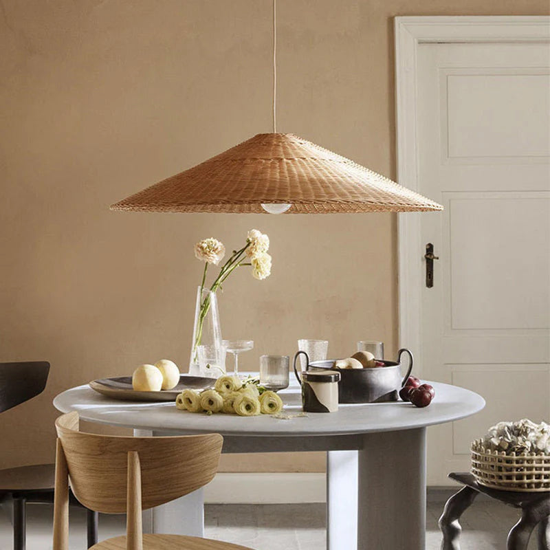 Bamboo And Rattan Woven Japanese Style Vintage Living Room Dining Room Tea Room Chandelier