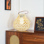 Woven Sphere Solar Lantern Outdoor Lamp