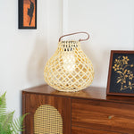 Woven Sphere Solar Lantern Outdoor Lamp