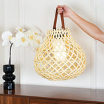 Woven Sphere Solar Lantern Outdoor Lamp