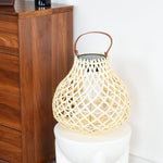 Woven Sphere Solar Lantern Outdoor Lamp