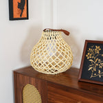 Woven Sphere Solar Lantern Outdoor Lamp