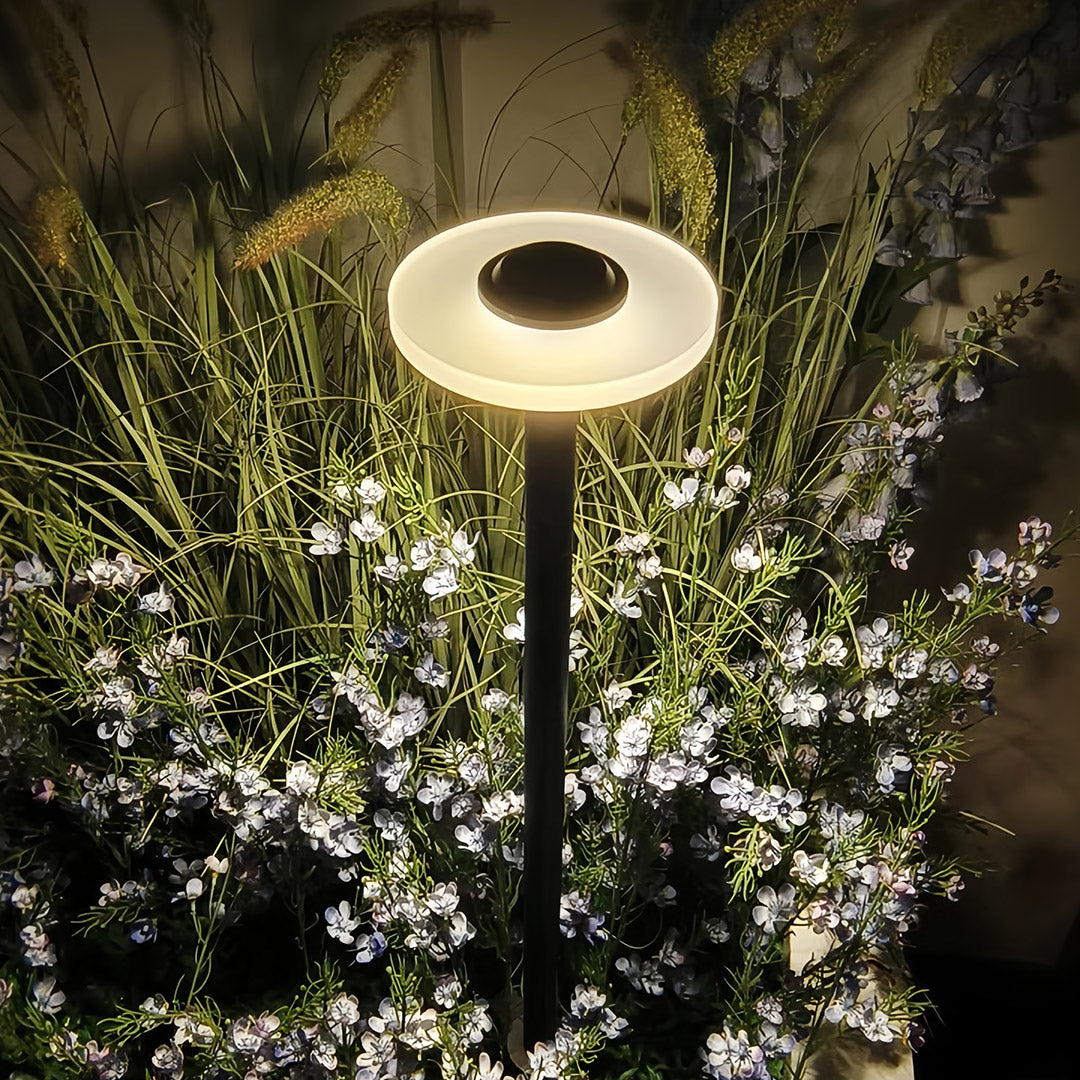 Minimalist Outdoor Bollard Light with Weatherproof LED Landscape Illumination