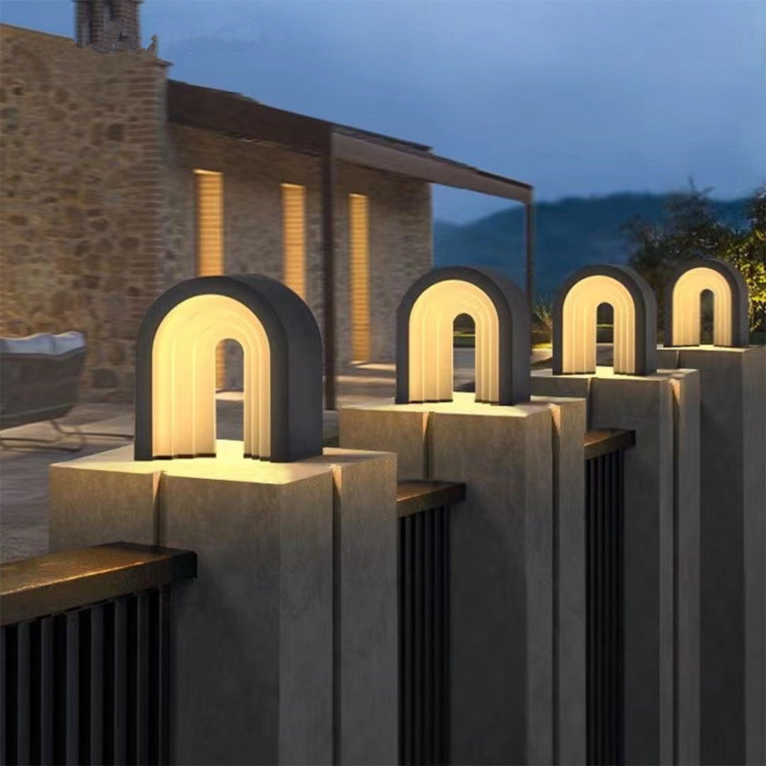 Modern Minimalist Outdoor Pillar Lights for Courtyard and Garden