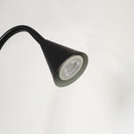 Black and Gold LED Floor Lamp – Minimalist Reading Light for Modern Interiors
