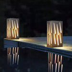 Modern Perforated Bollard Light for Outdoor Landscape Illumination