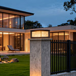 Modern Outdoor Pillar Lamp for Courtyard and Fence Lighting