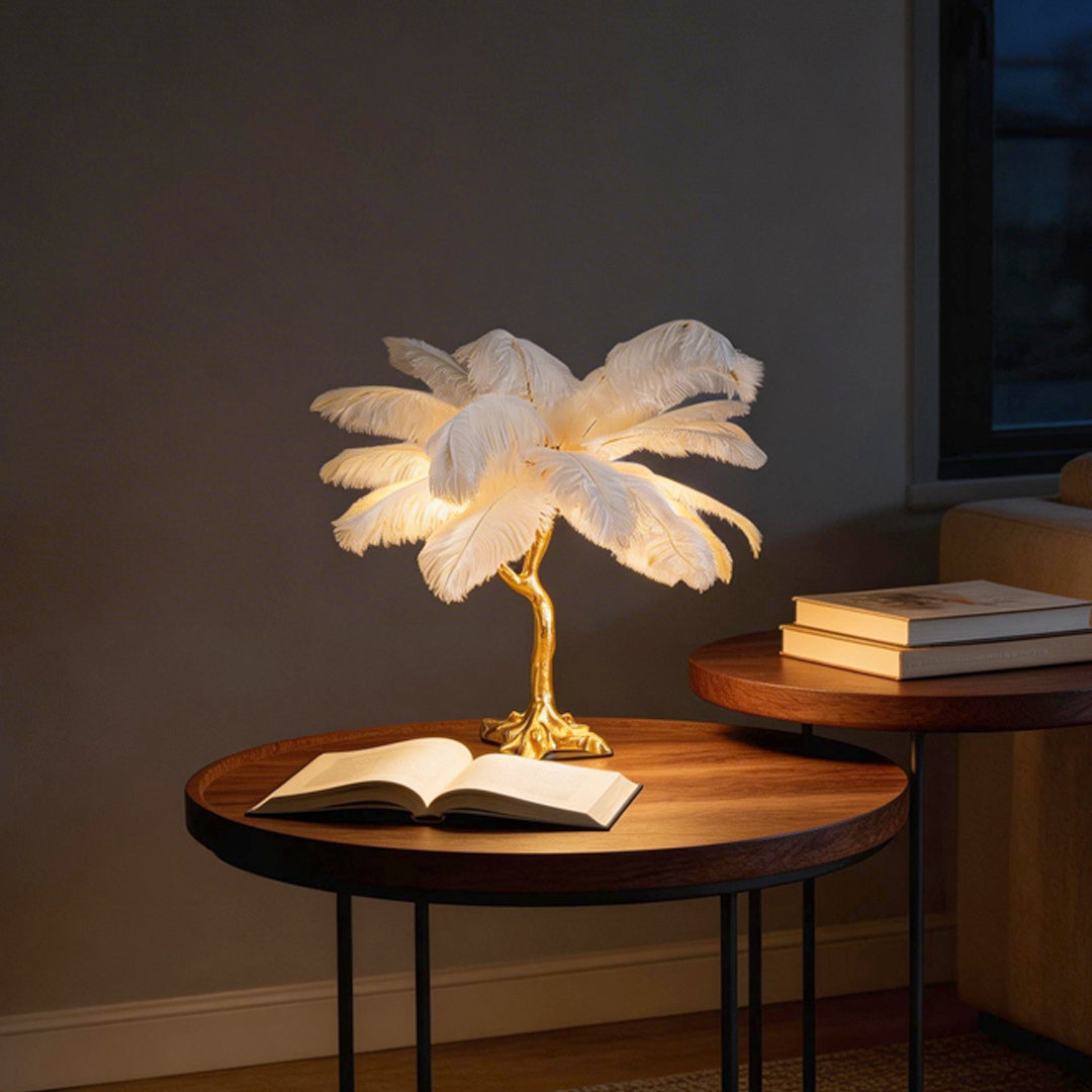 Aurelia Feather Floor Lamp – Nordic Designer Standing Light