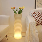 Nordic Illuminated Planter with Integrated LED Ambient Glow