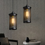 Industrial Iron Pendant Light with Three E27 Bulbs, Adjustable Chain