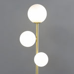 Aurelia Triple Globe Floor Lamp – Modern Sculptural Standing Light in Gold, Black, or White