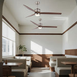 Aurelia LED Ceiling Fan with Light — Contemporary Wood-Blade Design
