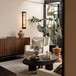 Art Deco Marble Wall Sconce | Modern Linear LED Strip Lamp in Copper