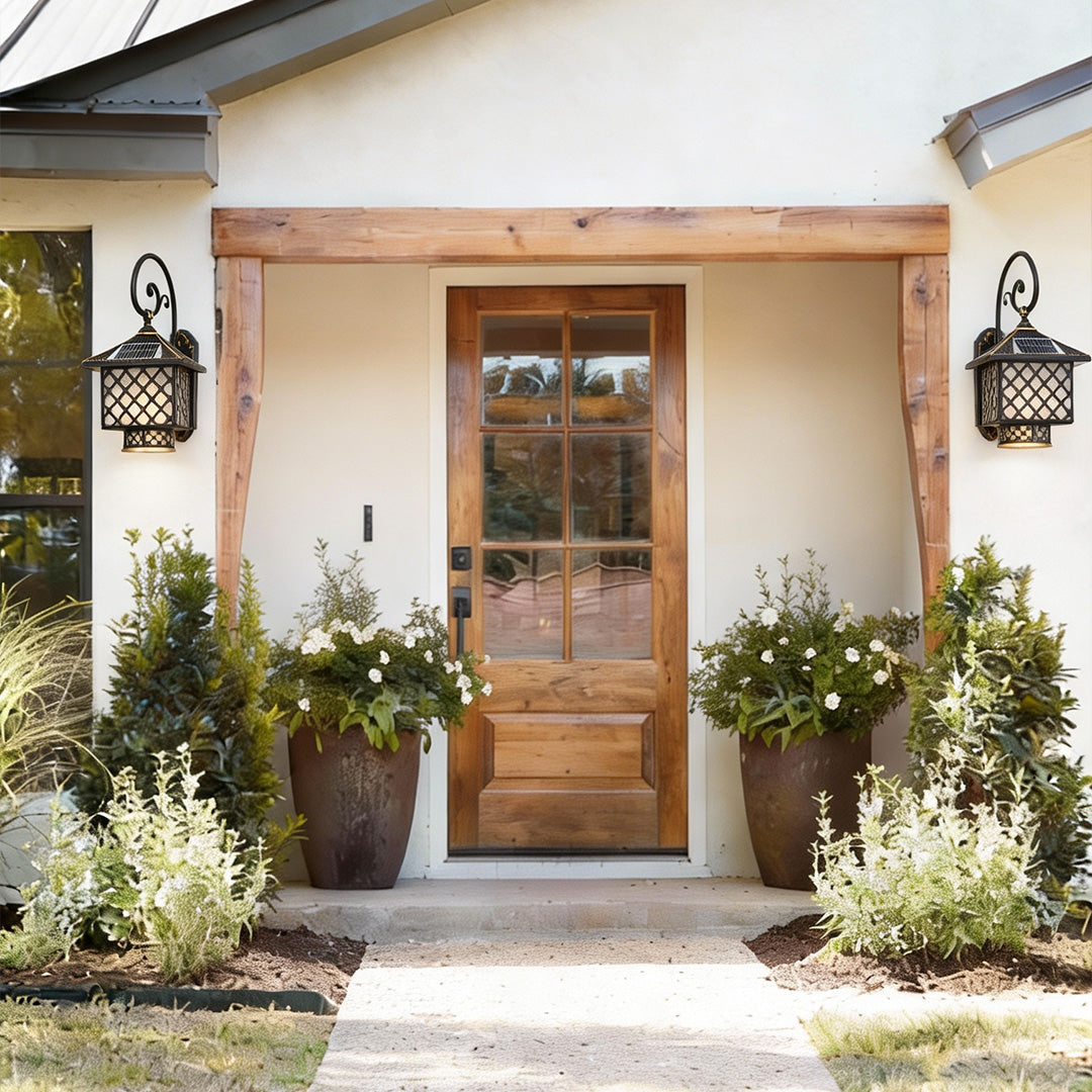 European Solar Wall Sconce with Diamond Glass Shade in Copper