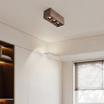 Walnut Multi-Head LED Recessed Downlights for Modern Interiors