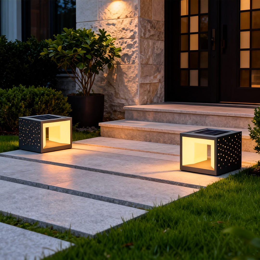 Modern Outdoor Pillar Light for Gate Columns | Stainless Steel LED