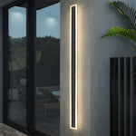 Aria Linear Outdoor Wall Light – Modern Solar-Powered Architectural Sconce