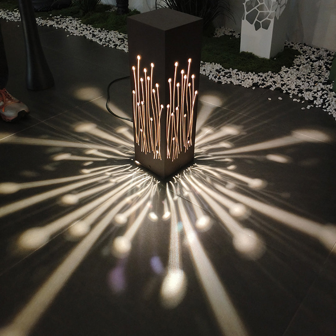 Modern Aluminum Pathway Bollard Light with Warm LED Glow