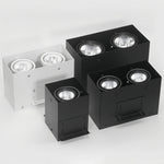 Modern Square Recessed Ceiling Lights with Adjustable Gimbal, 4-Pack LED Downlights