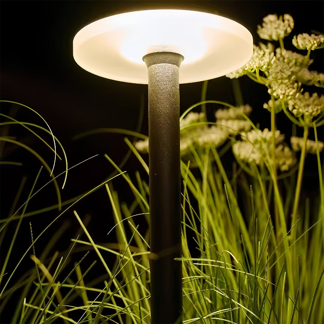 Minimalist Outdoor Bollard Light with Weatherproof LED Landscape Illumination