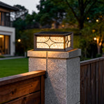Aria Outdoor Pillar Light – Modern Aluminum Fence Post Lantern