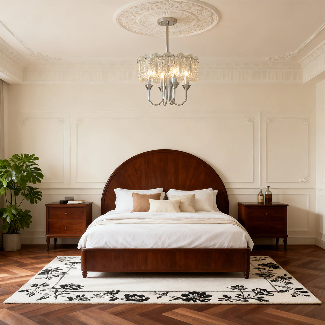 Aurelia Chrome Iron Chandelier — French-Inspired Island Pendant Light