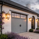 Solid Copper Vintage Outdoor Wall Sconce with Clear Glass Shade