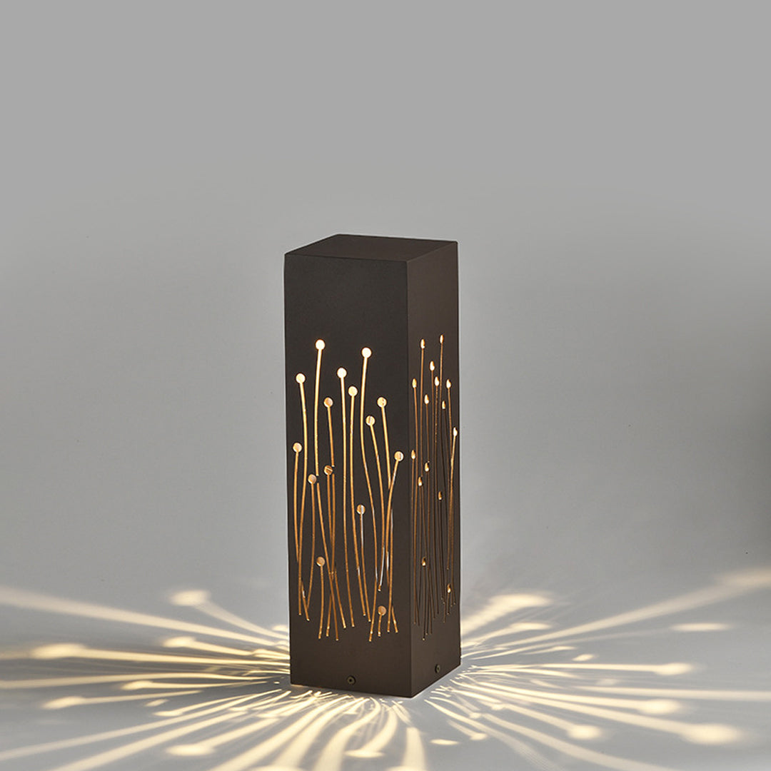 Modern Aluminum Pathway Bollard Light with Warm LED Glow