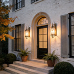Artisan Copper Outdoor Wall Sconce with Clear Glass Shade