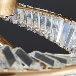 Mobius Gold Crystal Flush Mount Ceiling Light – Modern Luxury LED Ring
