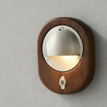 Artisan Wooden Wall Sconce with Brass Accents – Vintage Medieval Design